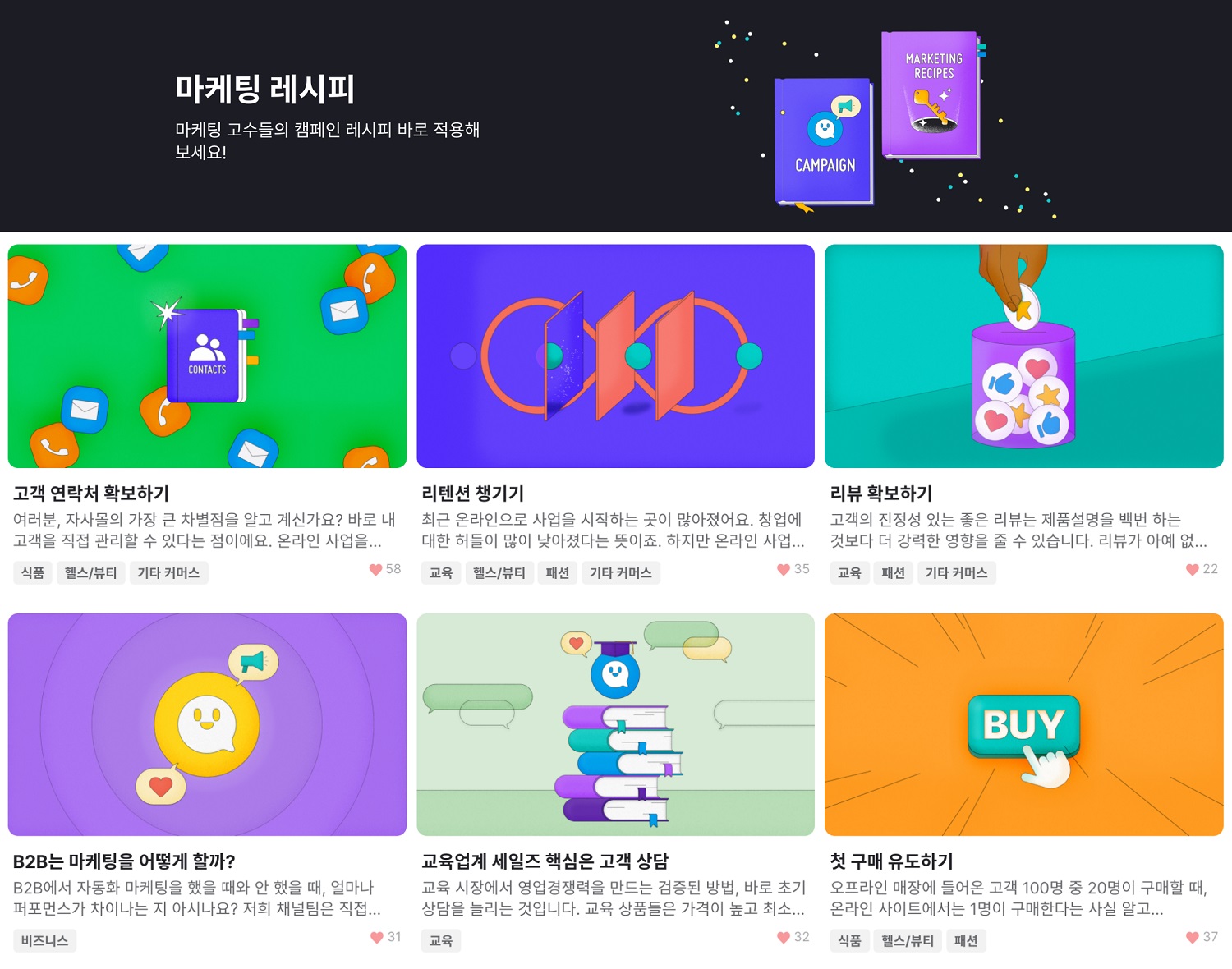 20201130 channeltalk marketing recipe - 와우테일