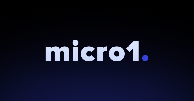 micro1 ai logo - 와우테일