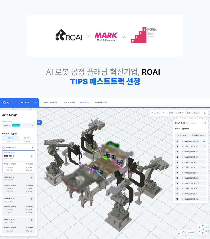 보도자료 로아이ROAI 딥테크 TIPS ‘패스트 트랙 선정… AI 로보틱스로 완전 자율생산 도전 - 와우테일