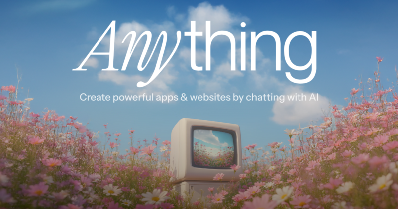Anything AI App builder - 와우테일