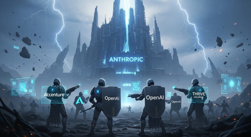 앤쓰로픽에 기업 시장 1위 뺏긴 ‘오픈AI’, 스라이브·액센츄어와 파트너십으로 반격 1 Anthropic OpenAI - 와우테일