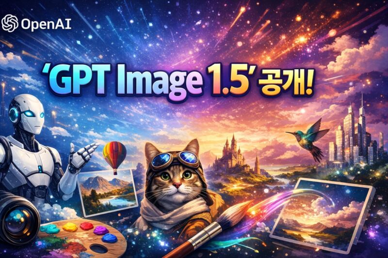 오픈AI, 4배 빠른 이미지 생성 모델 'GPT Image 1.5' 공개 1 GPT image 1.5 banner - 와우테일