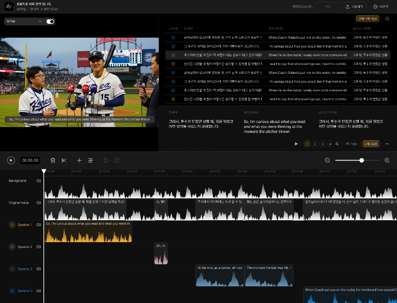 스트라, 방송·미디어용 AI 더빙 에디터 ‘STRA STUDIO 2.0’ 출시 1 STRA STUDIO - 와우테일