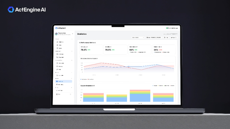 LINE PLUS %EC%95%A1%ED%8A%B8%EC%97%94%EC%A7%84 AI %EB%8C%80%EC%8B%9C%EB%B3%B4%EB%93%9C %ED%99%94%EB%A9%B4. AI %EC%97%90%EC%9D%B4%EC%A0%84%ED%8A%B8 %EC%83%9D%EC%84%B1%C2%B7%EA%B4%80%EB%A6%AC%EB%8A%94 %EB%AC%BC%EB%A1%A0 %EC%97%90%EC%9D%B4%EC%A0%84%ED%8A%B8 %EC%84%B1%EA%B3%BC %EC%82%AC%EC%9A%A9 %ED%8C%A8%ED%84%B4 %EB%93%B1 %EB%B6%84%EC%84%9D %EB%8D%B0%EC%9D%B4%ED%84%B0%EB%A5%BC %ED%95%9C%EB%88%88%EC%97%90 %EC%A0%9C%EA%B3%B5%ED%95%9C%EB%8B%A4 - 와우테일