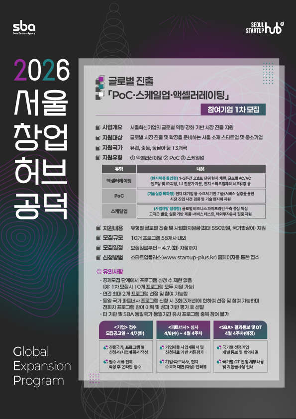 서울경제진흥원 이미지 서울창업허브 공덕 글로벌 진출 프로그램 - 와우테일