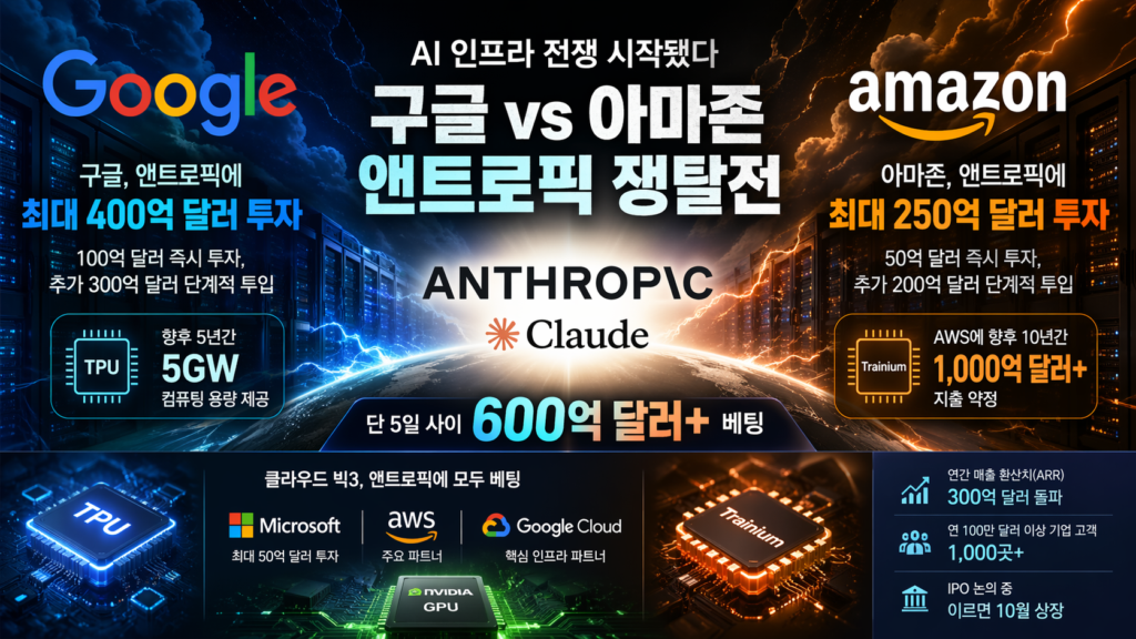 Google Anthropic amazon - 와우테일
