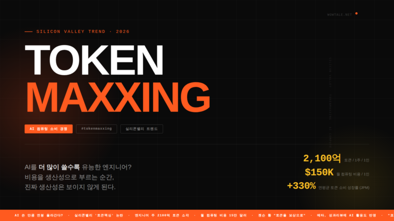 tokenmaxxing banner - 와우테일