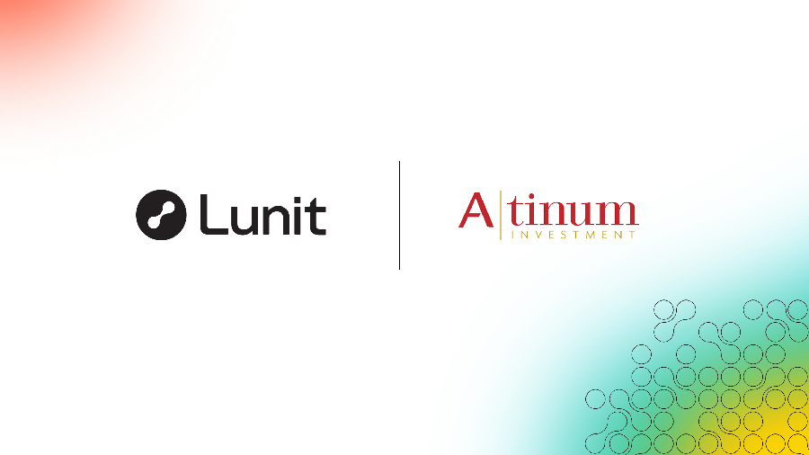 루닛, 에이티넘인베스먼트로부터 300억원 투자 유치 1 이미지 Lunit x Atinum Investment - 와우테일