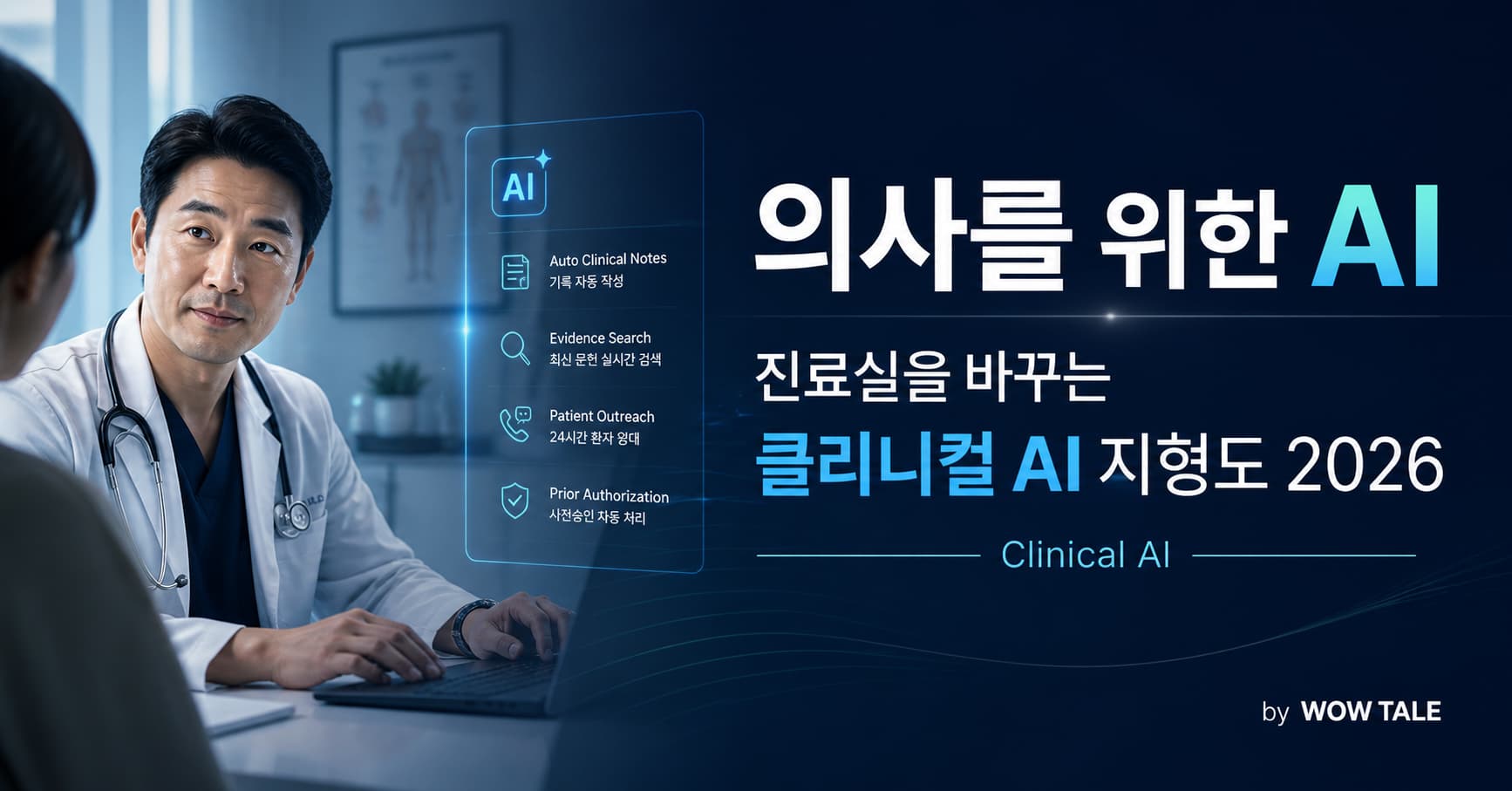 의사를 위한 AI — 진료실을 바꾸는 클리니컬 AI 지형도 2026