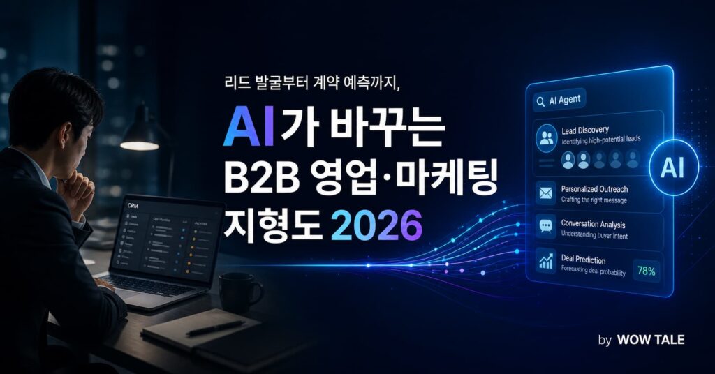 리드 발굴부터 계약 예측까지, AI가 바꾸는 B2B 영업·마케팅 지형도 2026