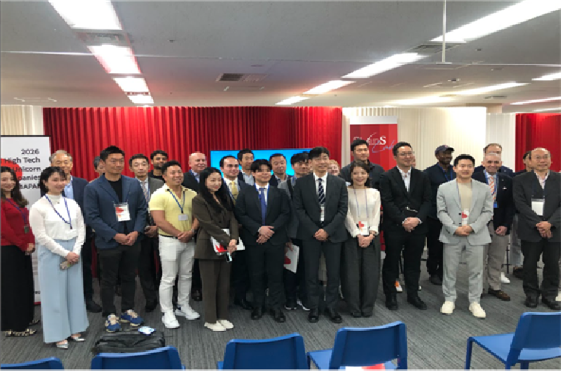 벤처협, 아기유니콘 8개사 日 비즈니스 매칭 지원 1 사진1 SusHi Tech Tokyo 2026 글로벌 유니콘 매칭 데이에 참가한 한국 스타트업 대표들이 네트워킹 세션 중 기념촬영을 하고 있다 - 와우테일